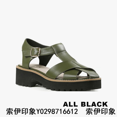 ALL BLACKChris Cross Lugg Sandal 厚底T字涼鞋(3色)22-7102-索伊印象