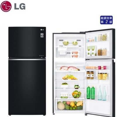 LG樂金 GN-BL430GB 393公升2級變頻2門電冰箱-曜石黑 直驅變頻壓縮機 10年保固