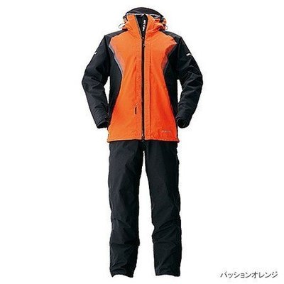 【NINA釣具】SHIMANO 2012 GORE TEX +6 保暖透氣雨衣 套裝 RT-114K 橘 L LL 黑L