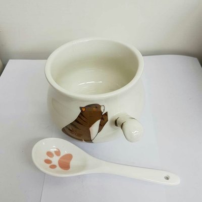 【現貨】陶瓷貓爪杯+湯匙$390貓爪杯:直徑9.5*高8cm湯匙:長14cm