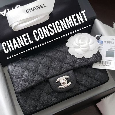 Chanel A69900 Flap Mini Coco 包 小羊皮 20 cm 黑銀鍊