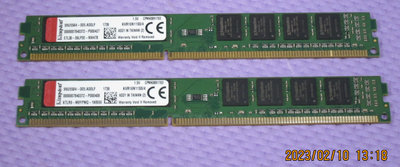 【DDR3 窄版單面】KingSton 金士頓 DDR3-1600 桌上型記憶體 4G 兩條 共8G【原廠終保】