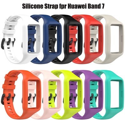 gaming微小配件-適用於 Huwai Band 7 6 pro Honor Band 6 Smart Watch 配件手鍊的多合一矽膠錶帶-gm
