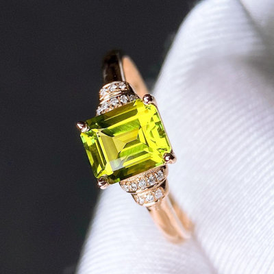 【高品珠寶】天然極品薄荷綠碧璽戒指【總重】：約10.74ct【規格】： 裸石6x6.9mm【】：238808693 特價