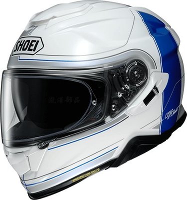 瀧澤部品 日本SHOEI GT-AIR II 2 全罩安全帽TC-2 CROSSBAR白藍 彩繪 加長內墨片 通風透氣