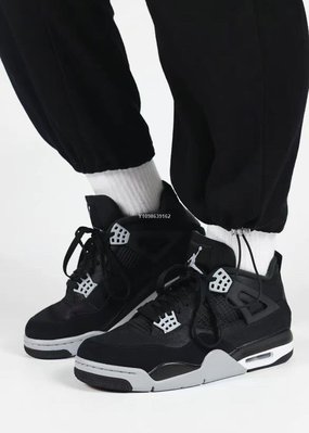 【代購】NIKE Air Jordan 4 Retro SE Black Canvas喬丹百搭運動慢跑鞋DH7138006男鞋