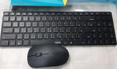 雷柏RAPOO 9300M 三模多工無線鍵鼠組(黑) 滑鼠 鍵盤