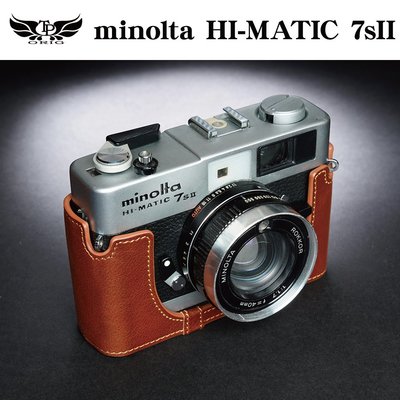 【台灣TP】真皮 適用於 Minolta HI-MATIC 7SII 相機底座 相機包 皮套