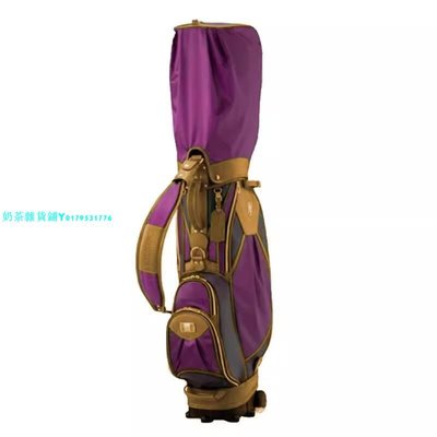 專柜MAJESTY瑪嘉斯帝高爾夫球包女士標準拖輪球桿桶包 時尚紫球包