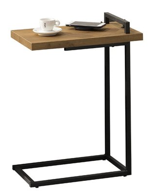 【生活家傢俱】JF-271-3：USB橡木色小茶几【台中家具】小邊几 小邊桌 小邊櫃 插座 工業風 台灣製造