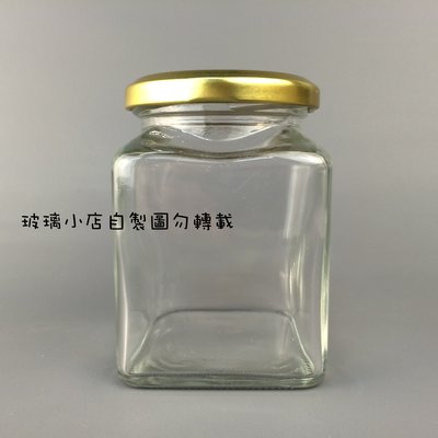 台灣製 現貨 250cc四方瓶 玻璃小店 一盒24入 果醬瓶 醬菜瓶 干貝醬 XO醬 蝦醬瓶 蜂蜜 玻璃罐