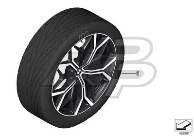 BMW 寶馬 X7 G07 M Performance 785M22寸輪轂組 含RDC胎壓