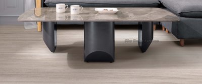 【N D Furniture】台南在地家具-造型黑鈦色電鍍腳座130cm岩板大茶几YH