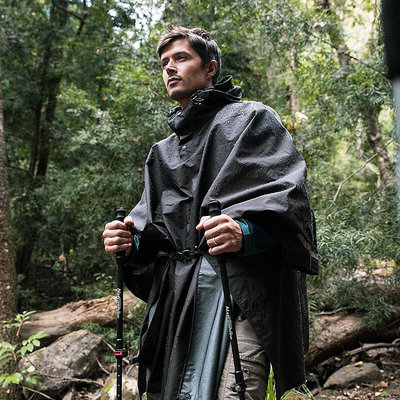 Naturehike挪客透氣斗篷雨披戶外露營徒步防水透氣成人男女雨衣