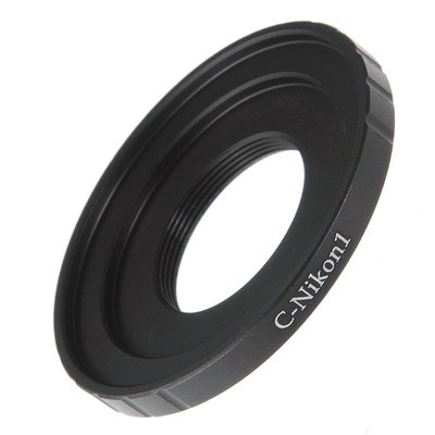 C-Nikon 1鏡頭轉接環適用CCTV電影鏡頭C口鏡頭轉接尼康微單轉接環