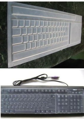 【夜市王】桌上型電腦鍵盤保護膜 覆蓋膜 通用鍵盤膜防水防塵 桌基機鍵盤膜19元