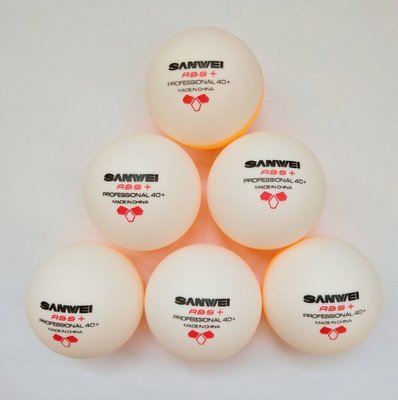 球 三維SANWEI雙色球40+新材料 行貨ABS+乒乓球特艾超夯 精品