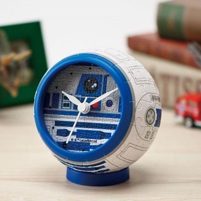 全新 KIGSAW PUZZLE 星際大戰 CLOCK R2-D2 145片 3D 立體 時鍾 拼圖