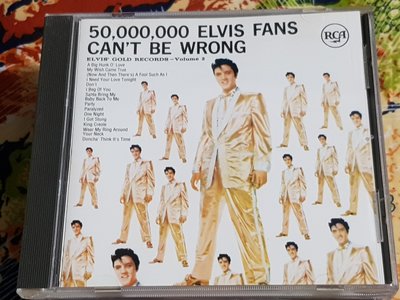 R西洋男(二手CD)貓王~ELVIS 5000000~ELVIS FANS CANT BE WRONG