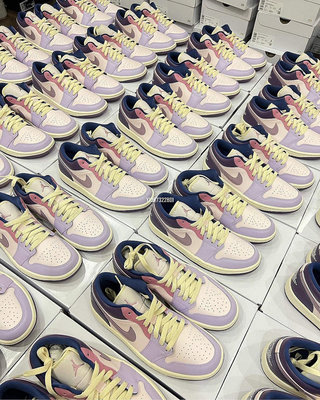 Air Jordan 1 Low 粉紫莓果 彩蛋復活節 女子滑板鞋 DZ2768-651【ADIDAS x NIKE】