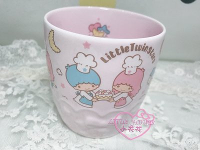 小花花日本精品♥Little Twin Star 雙子星滿版圖案 粉紅陶瓷杯馬克杯 水杯茶杯咖啡杯11293705