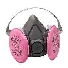 【歐樂克修繕家】 3M 6200 + 2091 防毒面具 防毒面罩 防毒口罩 (含過濾棉2個)