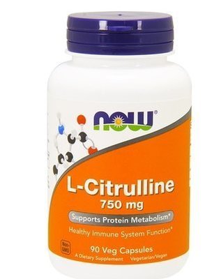 Now Foods L-Citrulline 瓜氨酸 750 mg, 90粒