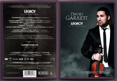 音樂居士新店#David Garrett Legacy Live in Baden Baden 2011 () DVD