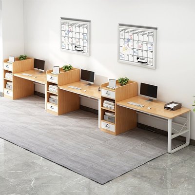 促銷打折 辦公桌簡約現代臺式電腦桌寫字桌工作桌書桌辦公室職員工位大班臺