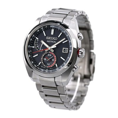 預購 SEIKO ASTRON SBXY017 精工錶 手錶 41mm 電波錶 黑面盤 紅色秒針 鈦金屬錶帶 男錶