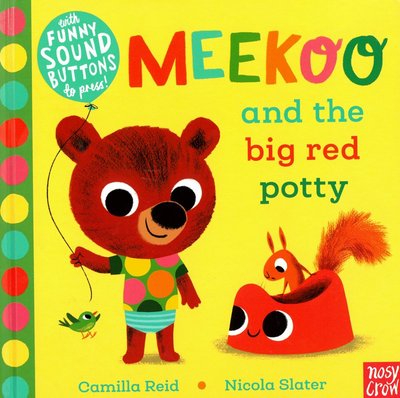 ＊小貝比的家＊MEEKOO AND THE BIG RED POTTY/硬頁音效書/3~6歲