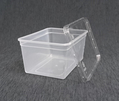含稅【700cc 餅乾盒+蓋】500組 冰淇淋桶 長方形盒 點心盒 外帶盒 透明盒 食品盒 包裝盒 塑膠盒 糖果盒 晶【柏優小店】