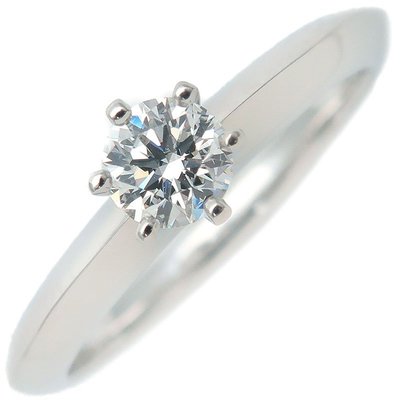 [超優惠 6.5號 0.21ct E VS1 3EX 0利率]Tiffany 六爪 Solitaire 鑽石婚戒 求婚