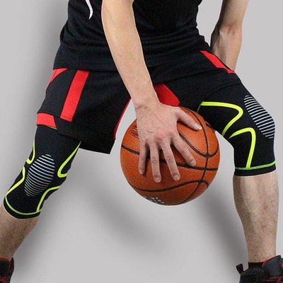 戶外運動必備 籃球運動膝蓋加壓衝擊保護器透氣護膝-星紀