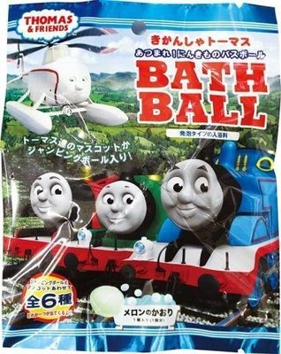 日本進口 Thomas 湯瑪士火車 附玩具公仔 沐浴球 泡澡球 入浴劑 泡泡球