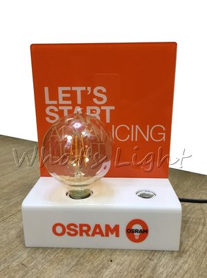 划得來LED燈飾~OSRAM歐司朗 G30 6.5W LED復古燈絲燈泡 E27 110V 2700K可調光 復古工業風