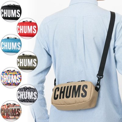 =CodE= CHUMS RECYCLE SHOULDER POUCH 側/肩背包(黑.卡其) CH60-3117 男女