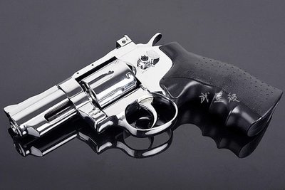 台南 武星級 FS 2.5吋 6mm 左輪 手槍 CO2槍 亮銀色 (BB槍玩具槍瓦斯槍短槍模型氣動城市獵人華山左輪槍