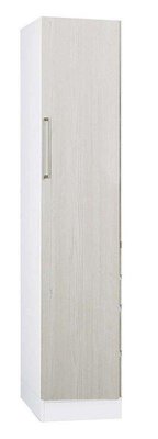 【風禾家具】HGS-450-9@EML系統板鐵杉白色1.4尺單門衣櫃【台中市區免運送到家】衣櫥 收納置物櫃 台灣製造傢俱
