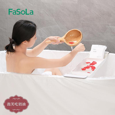 FaSoLa泡澡袋10個裝一次性通用浴缸袋子旅行店成人加大沐浴桶-泡芙吃奶油
