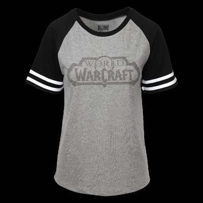 【丹】暴雪商城_World of Warcraft Varsity Raglan Shirt 魔獸世界 T恤 女版