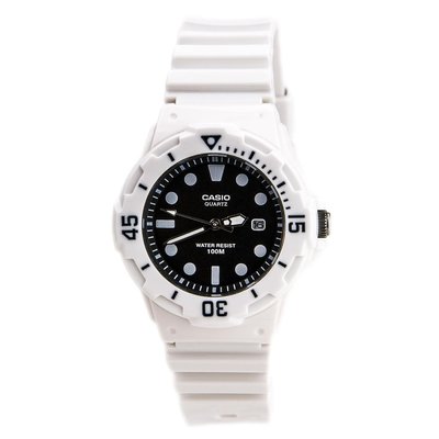 CASIO WATCH 卡西歐小巧小帥弟小酷妹最愛潛水風格黑白色運動腕錶 型號：LRW-200H-1E【神梭鐘錶】