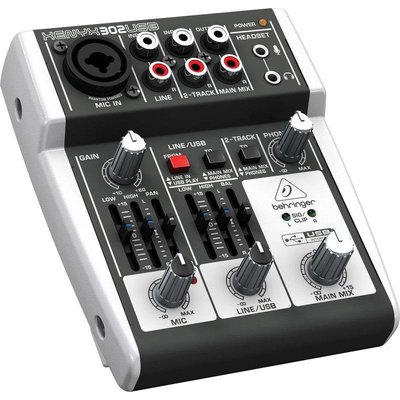 【現貨】Behringer Xenyx 302 USB 錄音介面 混音器  Mixer 公司貨 另有802USB 茗詮