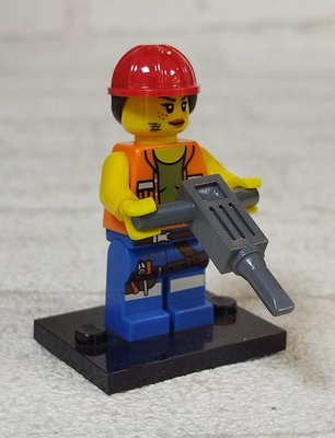 D-22 櫃 現狀品： GAIL 工人蓋兒 THE LEGO MOVI 71004 樂高玩電影 12代 　天富