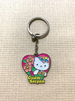 三麗鷗 sanrio kitty 凱蒂貓 關島 GUAM SAIPAN kitty 鎖圈/吊飾