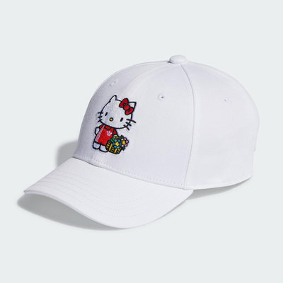 ADIDAS OG X HELLO KITTY CAP 帽子 白色 凱蒂貓 聯名 刺繡 可調 女 II3356