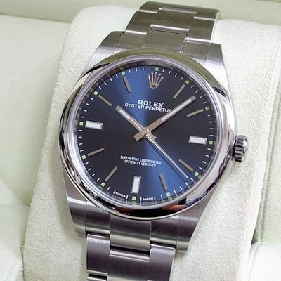 可訊息聊 ROLEX 勞力士 114300 藍面 39mm 未配戴 FB搜尋 個人藏錶 台南二手錶