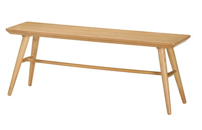 【生活家傢俱】CM-658-3：原木色4尺長板凳【台中家具】雙人餐椅 實木椅 北歐風 椅子 雙人椅 橡膠木實木腳