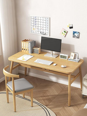 電腦桌台式辦公工作桌子簡約現代長方形學生家用臥室學習寫字書桌