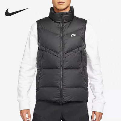 阿美專櫃Nike耐克棉馬甲男2024秋冬新款男裝立領保暖外套運動背心